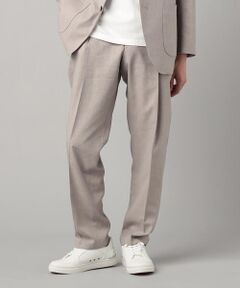 COMME CA MEN / コムサ・メン スラックス・ドレスパンツ | リネンストレッチ テーパードパンツ