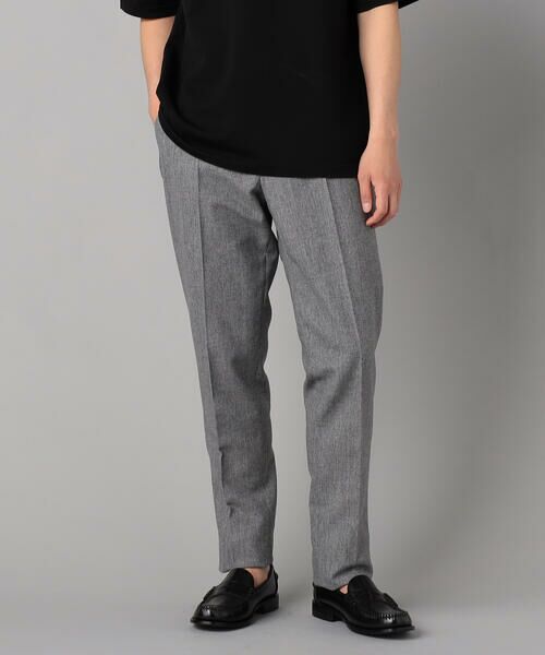 COMME CA MEN / コムサ・メン スラックス・ドレスパンツ | 【セットアップ対応】高通気杢カラミドビーストレッチ テーパードパンツ (グレー)