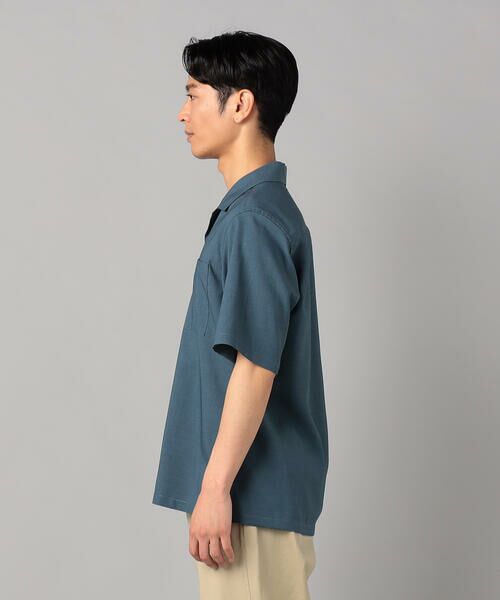COMME CA MEN / コムサ・メン シャツ・ブラウス | リネンライクストレッチ オープンカラー半袖シャツ | 詳細16