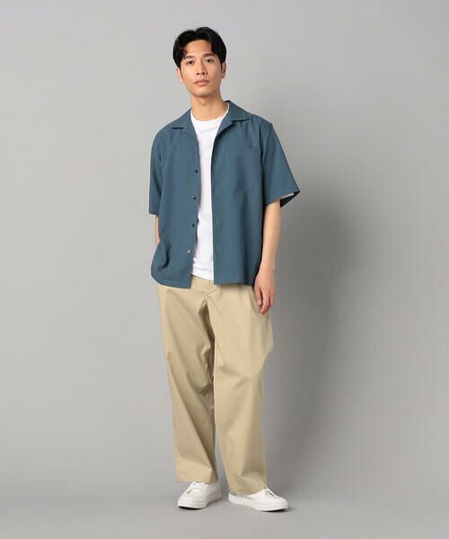 COMME CA MEN / コムサ・メン シャツ・ブラウス | リネンライクストレッチ オープンカラー半袖シャツ | 詳細10