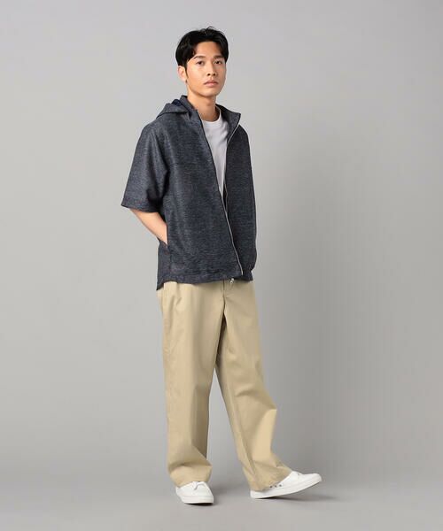 COMME CA MEN / コムサ・メン ブルゾン | 高通気杢カラミドビーストレッチ 2WAY半袖フーディーブルゾン　 | 詳細14