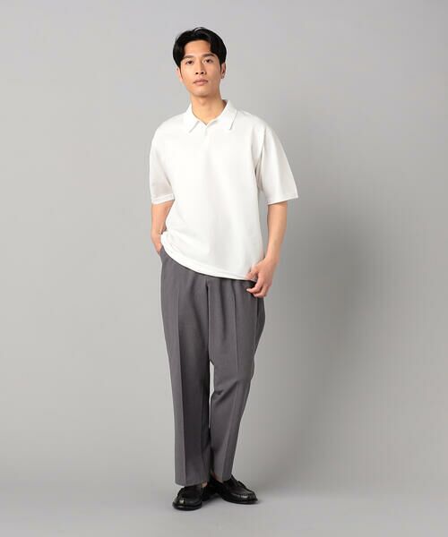 COMME CA MEN / コムサ・メン ニット・セーター | プレーティング編み ニットポロ | 詳細1