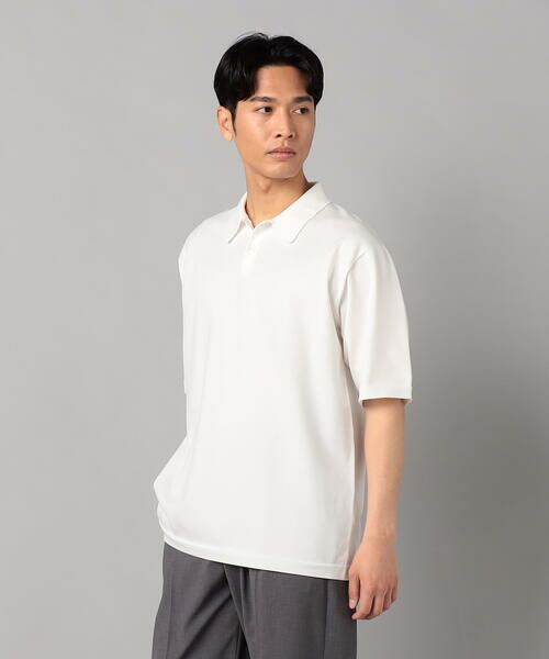COMME CA MEN / コムサ・メン ニット・セーター | プレーティング編み ニットポロ | 詳細3