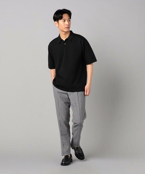 COMME CA MEN / コムサ・メン ニット・セーター | プレーティング編み ニットポロ | 詳細8