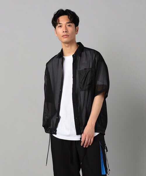 COMME CA MEN / コムサ・メン シャツ・ブラウス | シアー シャツ | 詳細6