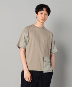 COMME CA MEN / コムサ・メン Tシャツ | ストライプポケット Tシャツ