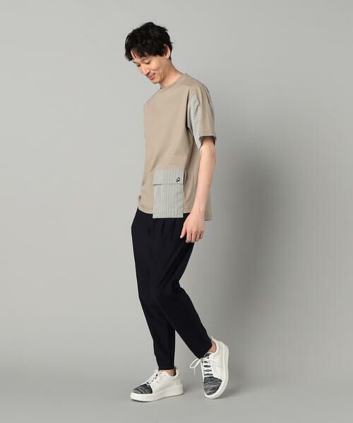 COMME CA MEN / コムサ・メン Tシャツ | ストライプポケット Tシャツ | 詳細1