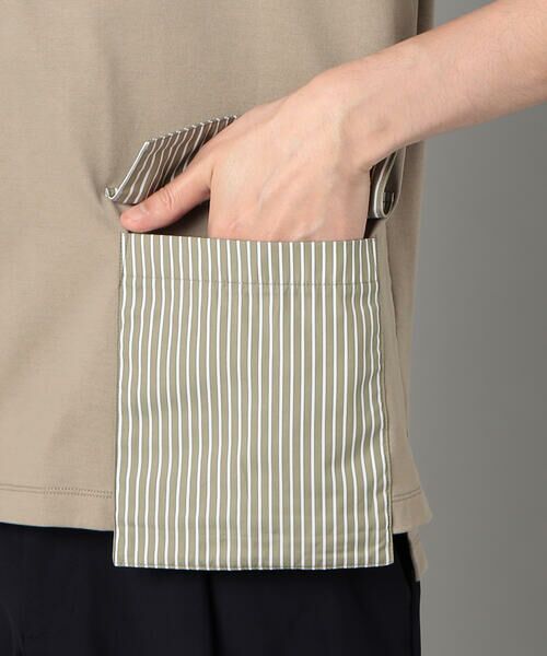 COMME CA MEN / コムサ・メン Tシャツ | ストライプポケット Tシャツ | 詳細11