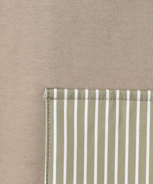 COMME CA MEN / コムサ・メン Tシャツ | ストライプポケット Tシャツ | 詳細13