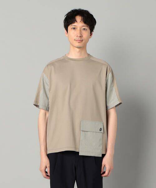 COMME CA MEN / コムサ・メン Tシャツ | ストライプポケット Tシャツ | 詳細5