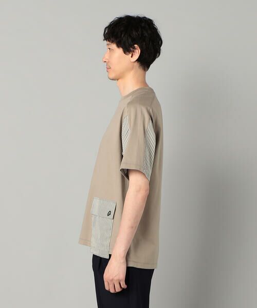 COMME CA MEN / コムサ・メン Tシャツ | ストライプポケット Tシャツ | 詳細6