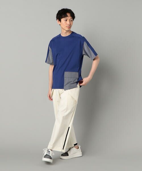COMME CA MEN / コムサ・メン Tシャツ | ストライプポケット Tシャツ | 詳細14