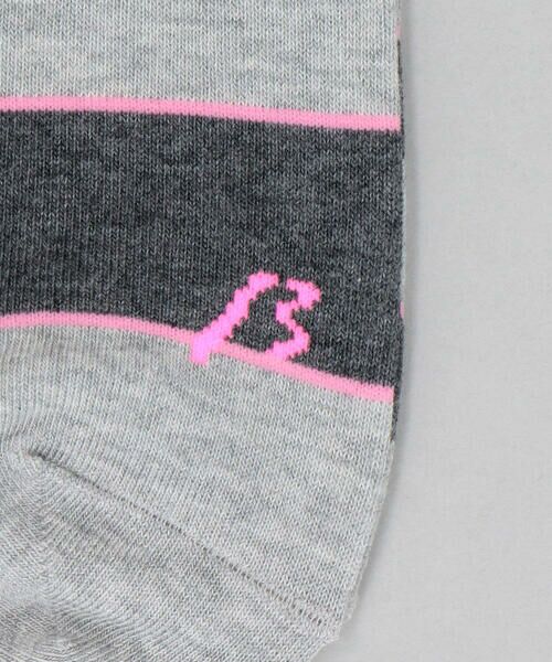 COMME CA MEN / コムサ・メン ソックス | アシンメトリーボーダー クルーソックス | 詳細1