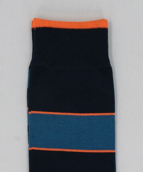 COMME CA MEN / コムサ・メン ソックス | アシンメトリーボーダー クルーソックス | 詳細3