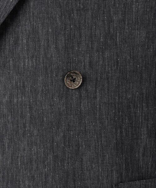 COMME CA MEN / コムサ・メン テーラードジャケット | リネンストレッチ ダブルジャケット | 詳細4