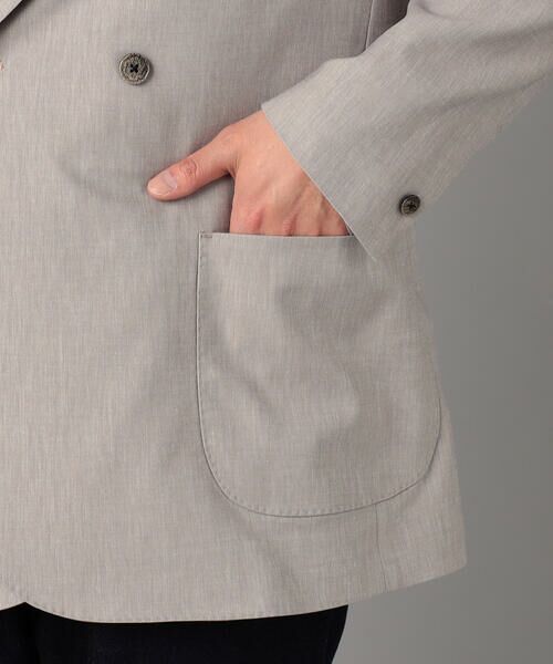 COMME CA MEN / コムサ・メン テーラードジャケット | リネンストレッチ ダブルジャケット | 詳細16