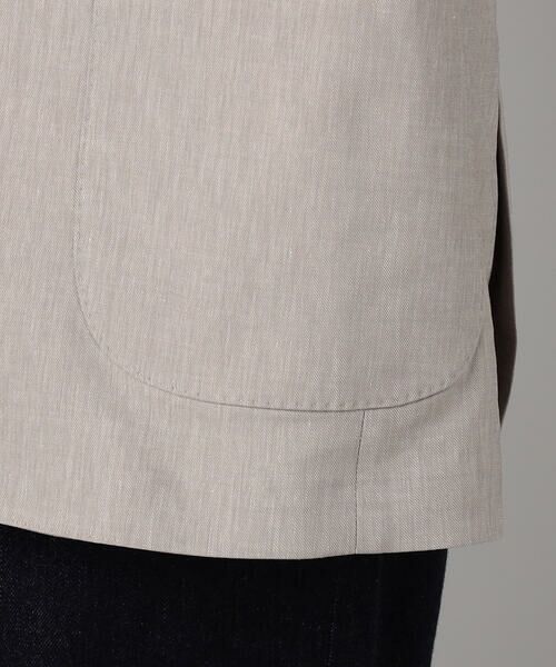 COMME CA MEN / コムサ・メン テーラードジャケット | リネンストレッチ ダブルジャケット | 詳細17