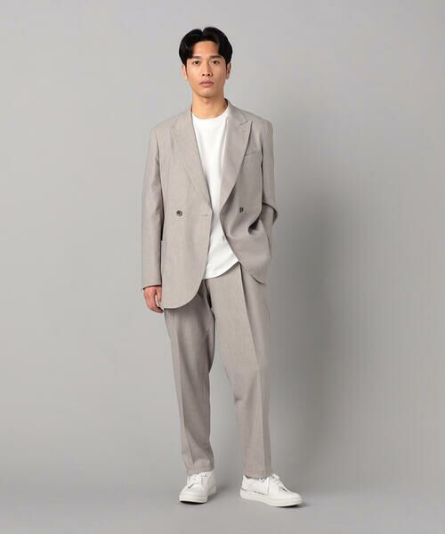 COMME CA MEN / コムサ・メン テーラードジャケット | リネンストレッチ ダブルジャケット | 詳細6
