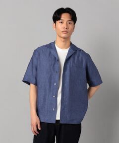 COMME CA MEN / コムサ・メン シャツ・ブラウス | フレンチリネン オープンアロハシャツ