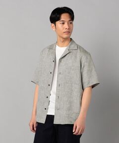 COMME CA MEN / コムサ・メン シャツ・ブラウス | フレンチリネン オープンアロハシャツ