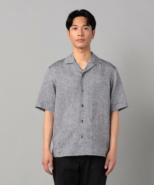 COMME CA MEN / コムサ・メン シャツ・ブラウス | フレンチリネン オープンアロハシャツ | 詳細8