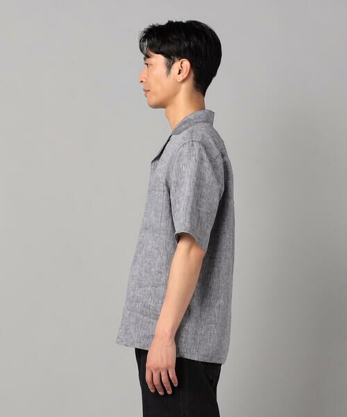 COMME CA MEN / コムサ・メン シャツ・ブラウス | フレンチリネン オープンアロハシャツ | 詳細9