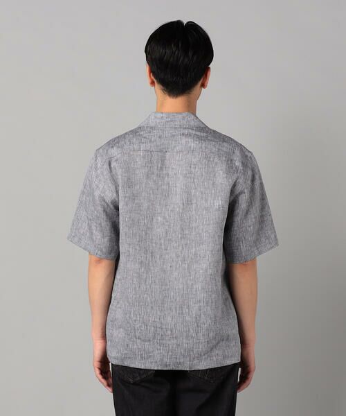 COMME CA MEN / コムサ・メン シャツ・ブラウス | フレンチリネン オープンアロハシャツ | 詳細10