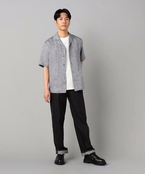 COMME CA MEN / コムサ・メン シャツ・ブラウス | フレンチリネン オープンアロハシャツ | 詳細4