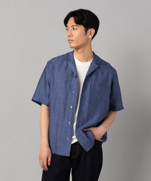 COMME CA MEN / コムサ・メン シャツ・ブラウス | フレンチリネン オープンアロハシャツ | 詳細18