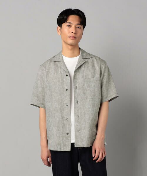 COMME CA MEN / コムサ・メン シャツ・ブラウス | フレンチリネン オープンアロハシャツ | 詳細21