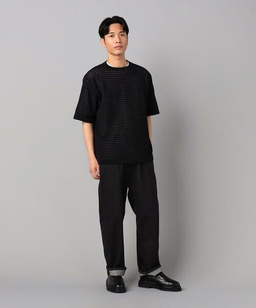 COMME CA MEN / コムサ・メン ニット・セーター | シアー透かし編みニット プルオーバー | 詳細2