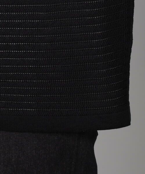 COMME CA MEN / コムサ・メン ニット・セーター | シアー透かし編みニット プルオーバー | 詳細9