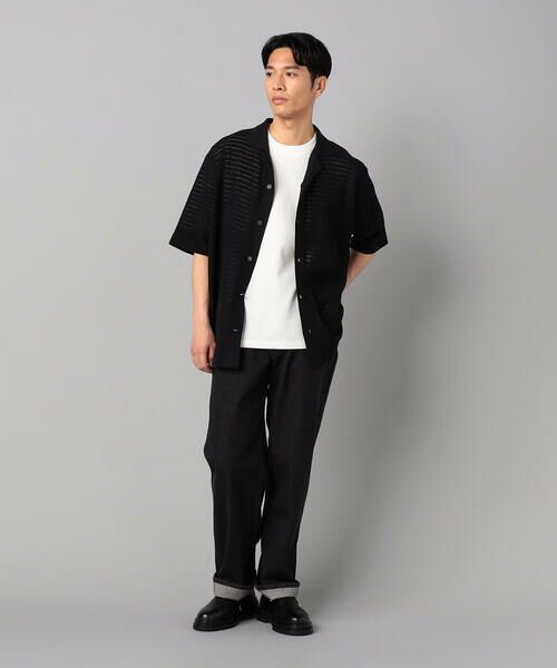 COMME CA MEN / コムサ・メン カーディガン・ボレロ | シアー透かし編みニット アロハ | 詳細1