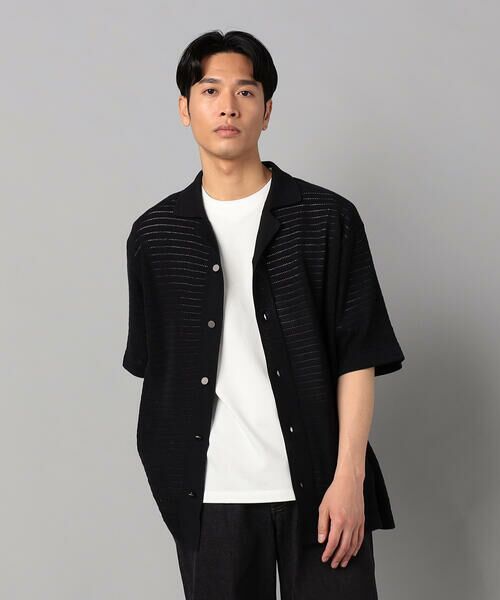 COMME CA MEN / コムサ・メン カーディガン・ボレロ | シアー透かし編みニット アロハ | 詳細2
