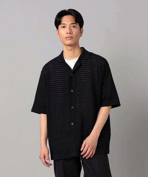 COMME CA MEN / コムサ・メン カーディガン・ボレロ | シアー透かし編みニット アロハ | 詳細3