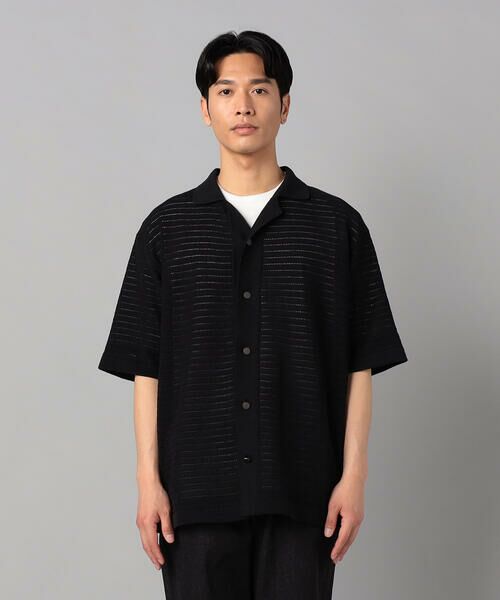 COMME CA MEN / コムサ・メン カーディガン・ボレロ | シアー透かし編みニット アロハ | 詳細4