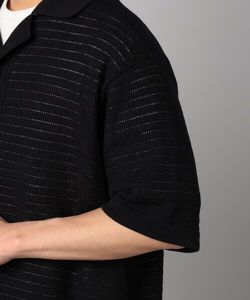 COMME CA MEN / コムサ・メン カーディガン・ボレロ | シアー透かし編みニット アロハ | 詳細8