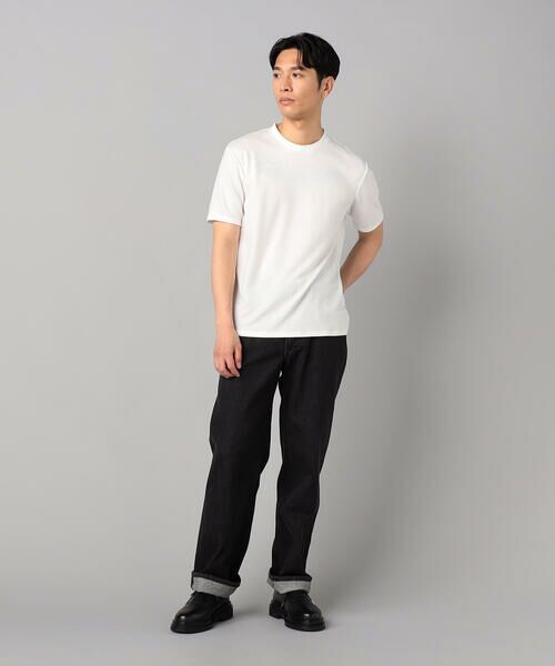 COMME CA MEN / コムサ・メン Tシャツ | ダブルフェイス ラミー天竺 クルーネックTシャツ | 詳細1