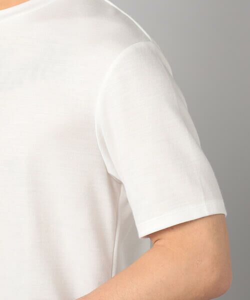 COMME CA MEN / コムサ・メン Tシャツ | ダブルフェイス ラミー天竺 クルーネックTシャツ | 詳細8