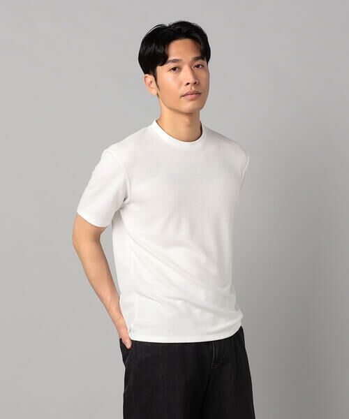 COMME CA MEN / コムサ・メン Tシャツ | ダブルフェイス ラミー天竺 クルーネックTシャツ | 詳細2