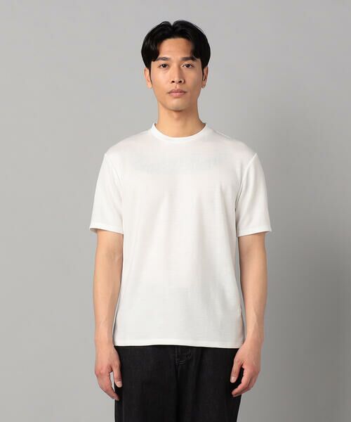 COMME CA MEN / コムサ・メン Tシャツ | ダブルフェイス ラミー天竺 クルーネックTシャツ | 詳細3
