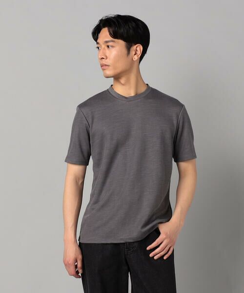 COMME CA MEN / コムサ・メン Tシャツ | ダブルフェイス ラミー天竺 クルーネックTシャツ | 詳細11