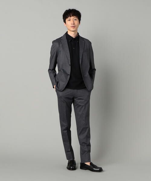 COMME CA MEN / コムサ・メン テーラードジャケット | 【セットアップ対応】エアードットジャージープリント パッチポケットジャケット | 詳細1