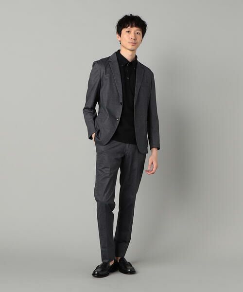 COMME CA MEN / コムサ・メン テーラードジャケット | 【セットアップ対応】エアードットジャージープリント パッチポケットジャケット | 詳細2