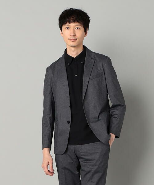 COMME CA MEN / コムサ・メン テーラードジャケット | 【セットアップ対応】エアードットジャージープリント パッチポケットジャケット | 詳細4