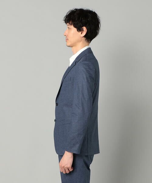 COMME CA MEN / コムサ・メン テーラードジャケット | 【セットアップ対応】エアードットジャージープリント パッチポケットジャケット | 詳細11