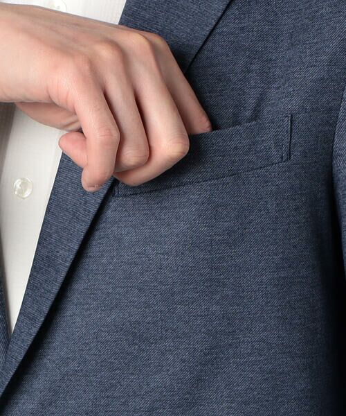 COMME CA MEN / コムサ・メン テーラードジャケット | 【セットアップ対応】エアードットジャージープリント パッチポケットジャケット | 詳細14