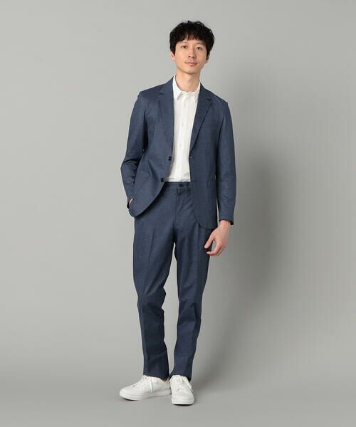 COMME CA MEN / コムサ・メン テーラードジャケット | 【セットアップ対応】エアードットジャージープリント パッチポケットジャケット | 詳細7