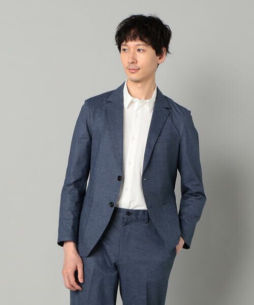 COMME CA MEN / コムサ・メン テーラードジャケット | 【セットアップ対応】エアードットジャージープリント パッチポケットジャケット | 詳細9