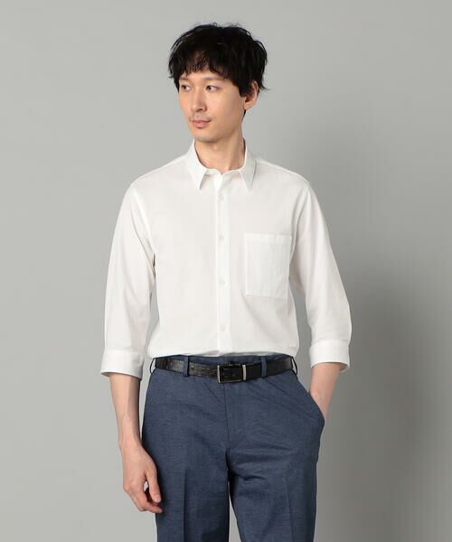 COMME CA MEN / コムサ・メン シャツ・ブラウス | TIOTIO加工 シアサッカージャージー 七分袖シャツ | 詳細2